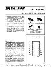 HCF4006B datasheet pdf ST Microelectronics