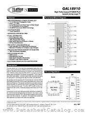 GAL18V10-15LP datasheet pdf Lattice Semiconductor