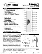 GAL20RA10B-30LP datasheet pdf Lattice Semiconductor