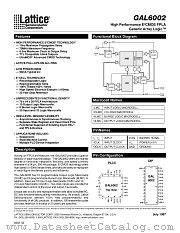 GAL6002B-20LP datasheet pdf Lattice Semiconductor