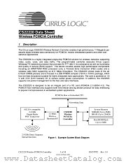 CS22220 datasheet pdf Cirrus Logic