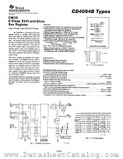 CD4094 datasheet pdf Texas Instruments