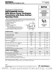 BUT33 datasheet pdf ON Semiconductor