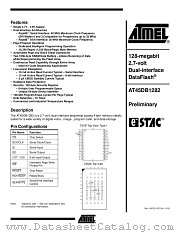 AT45DB1282 datasheet pdf Atmel