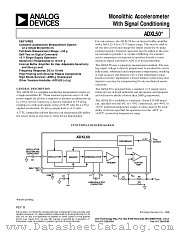 ADXL50AH datasheet pdf Analog Devices