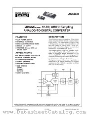 ADS800E (SSOP) datasheet pdf Burr Brown