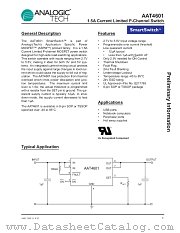 AAT4601IHS-T1 datasheet pdf ANALOGIC TECH