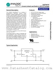 AAT4610IGV-T1 datasheet pdf ANALOGIC TECH