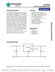 AAT4680IGV-T1 datasheet pdf ANALOGIC TECH