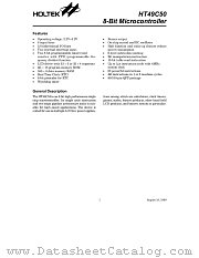 HT49R50 datasheet pdf Holtek Semiconductor