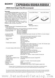 CXP85840 datasheet pdf SONY