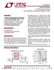 LTC1560-1I datasheet pdf Linear Technology