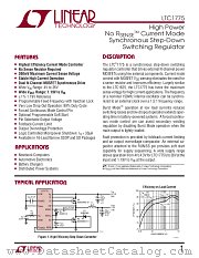 LTC1775IGN datasheet pdf Linear Technology