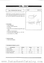 DBL1027 datasheet pdf Daewoo Semiconductor