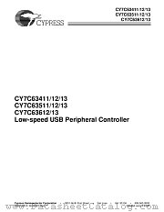 CY7C63512-PVC datasheet pdf Cypress