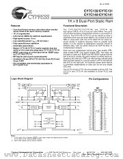 CY7C130-30PI datasheet pdf Cypress