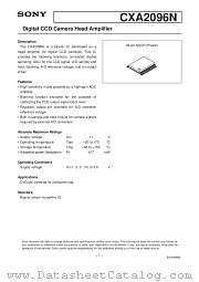 CXA2096 datasheet pdf SONY