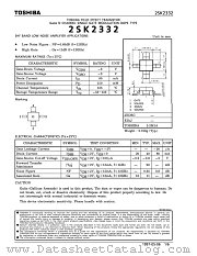 2SK2332 datasheet pdf TOSHIBA