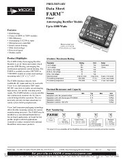 FARM2T11 datasheet pdf Vicor Corporation