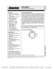 EL4083 datasheet pdf Elantec Semiconductor