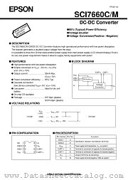 SCI7660 datasheet pdf Epson Company