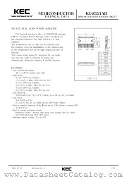 KIA6221AH datasheet pdf Korea Electronics (KEC)