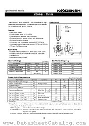 KSM-915TM1N datasheet pdf Kodenshi Corp