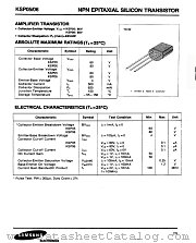 KSP06 datasheet pdf Samsung Electronic