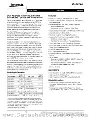 ISL6614ACR-T datasheet pdf Intersil