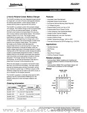 ISL6291-2CR-T datasheet pdf Intersil