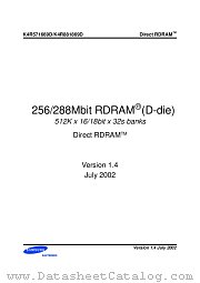 K4R881869D datasheet pdf Samsung Electronic