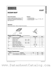 SGS5N150 datasheet pdf Fairchild Semiconductor