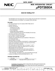 UPD72850AGK-9EU datasheet pdf NEC