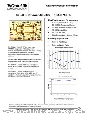 TGA1071 datasheet pdf TriQuint Semiconductor