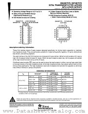 SN54BCT373FK datasheet pdf Texas Instruments