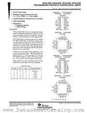 SN54LS294J datasheet pdf Texas Instruments