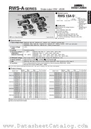 RWS15A-24 datasheet pdf DENSEI-LAMBDA