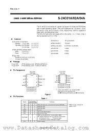 S-24C04ADPA-11-S datasheet pdf Seiko Instruments Inc
