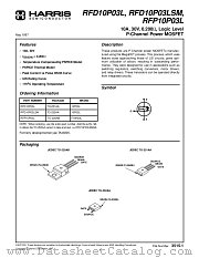RFD10P03 datasheet pdf Fairchild Semiconductor