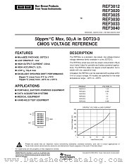 REF3030AIDBZRT datasheet pdf Texas Instruments