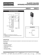 QSE214 datasheet pdf Fairchild Semiconductor