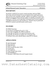 PT2222-002 datasheet pdf Princeton Technology Corporation