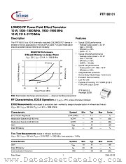 PTF180101S datasheet pdf Infineon