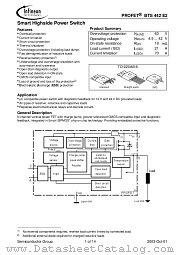 BTS442E2 datasheet pdf Infineon