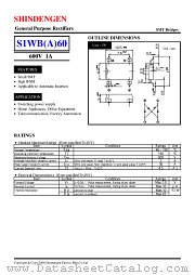 S1WB60 datasheet pdf Shindengen