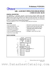 W25S243A-12 datasheet pdf Winbond Electronics