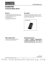 KA3027D2TF datasheet pdf Fairchild Semiconductor