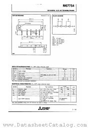 M67754 datasheet pdf Mitsubishi Electric Corporation