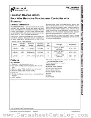 LM8400 datasheet pdf National Semiconductor