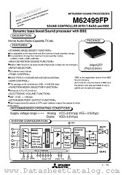 M62499 datasheet pdf Mitsubishi Electric Corporation